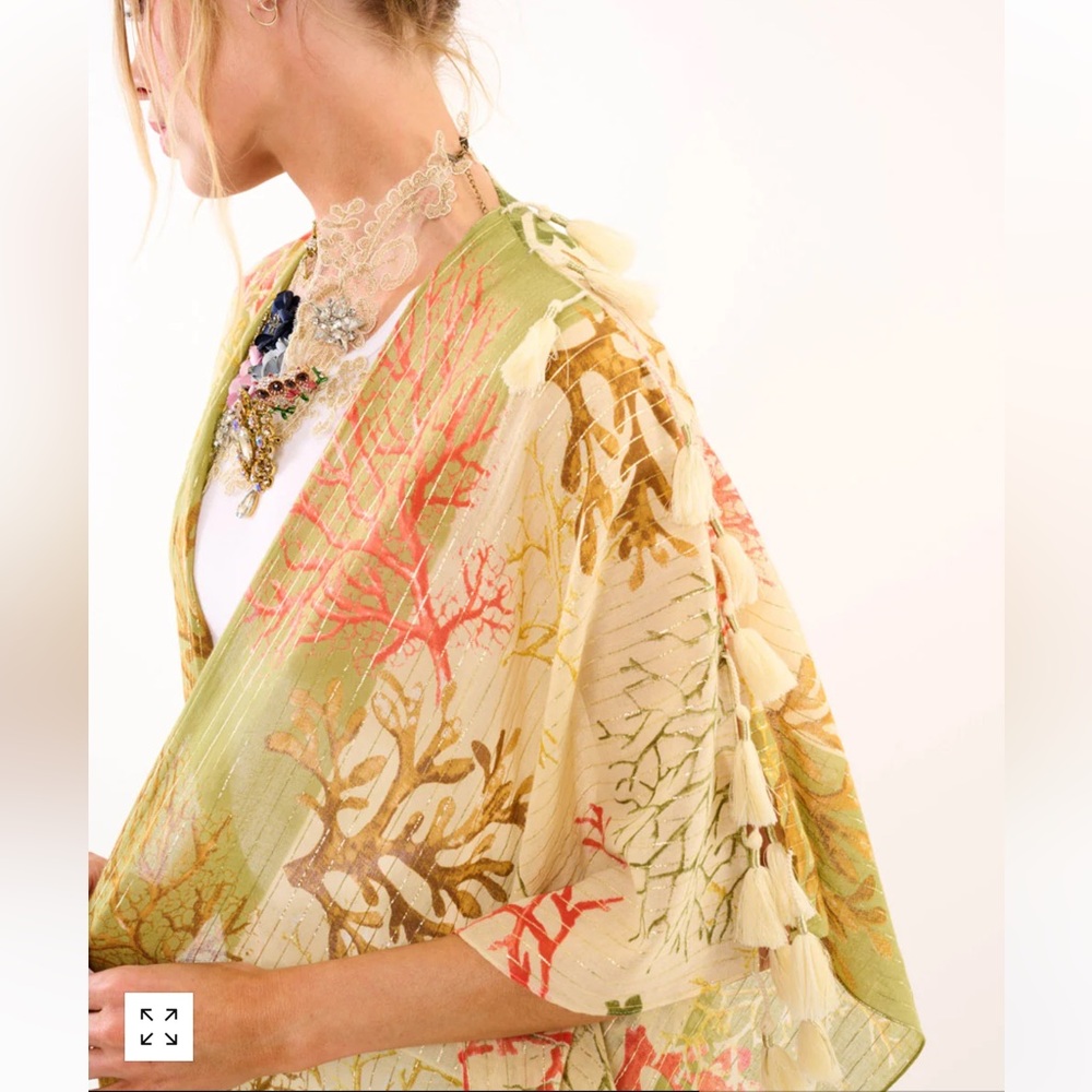 🆕 ARATTA CORAL FIELDS KIMONO - Picture 3 of 10